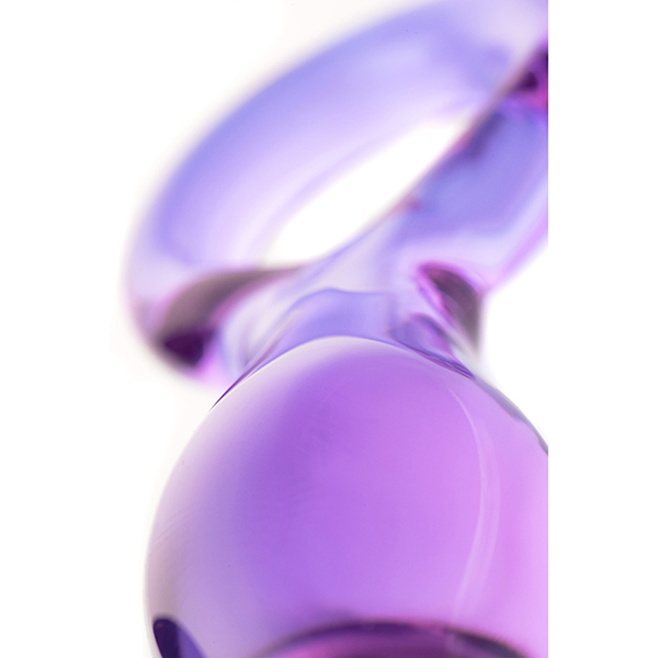 Анальный фаллоимитатор Sexus Glass с кольцом, 12,5 см