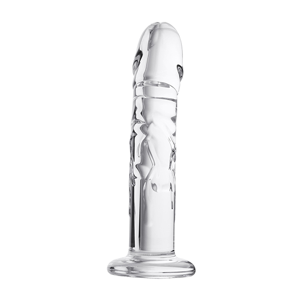 Нереалистичный фаллоимитатор Sexus Glass, 19,5 * 3,5 см