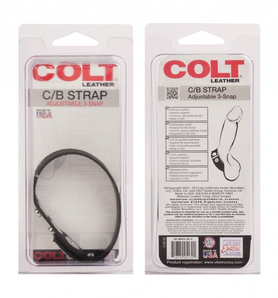 Утяжка на член Colt Adjust 3 Snap Leather